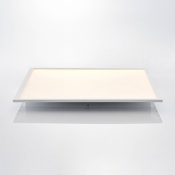 Lindby LED panel Quais, 60 x cm, fehér, alumínium, 4,000K, Fehér / opál, Konyha, Alumínium, Modern