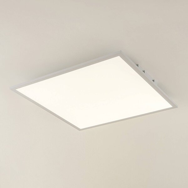 Lindby LED panel Quais, 60 x cm, fehér, alumínium, 4,000K, Fehér / opál, Konyha, Alumínium, Modern