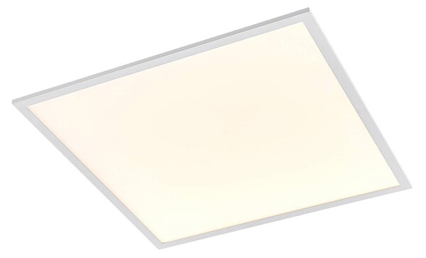 Lindby LED panel Quais, 60 x cm, fehér, alumínium, 4,000K, Fehér / opál, Konyha, Alumínium, Modern