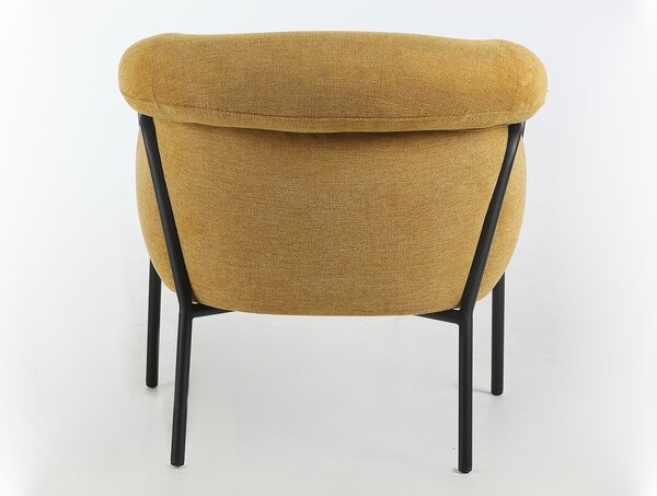 Design fotel CLOVER BREGO, mustár színű