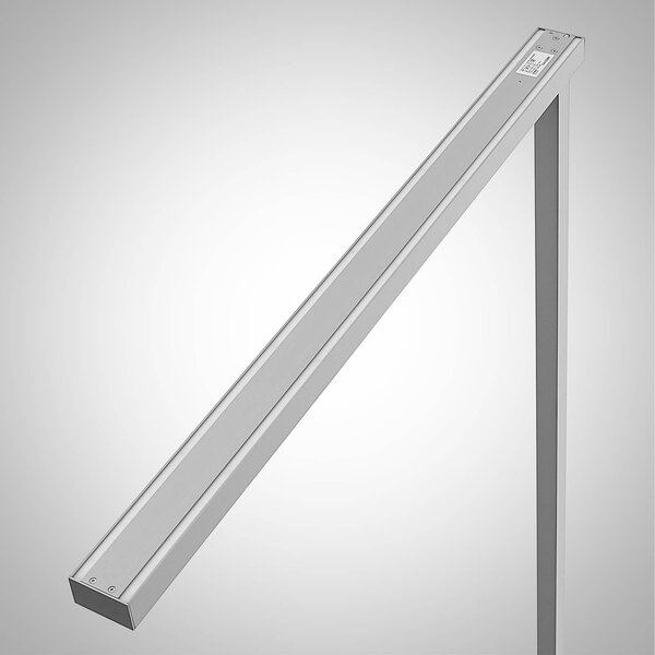 Arcchio LED-es irodai állólámpa Tamilo, ezüst, fém, 194cm, Alu / szürke / cink, Dolgozószoba / Iroda, Alumínium, Modern