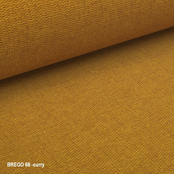 Design fotel CLOVER BREGO, mustár színű
