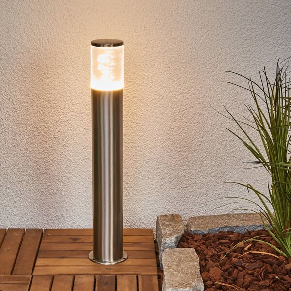 Lindby LED talapzati lámpa Belen, rozsdamentes acél, Modern