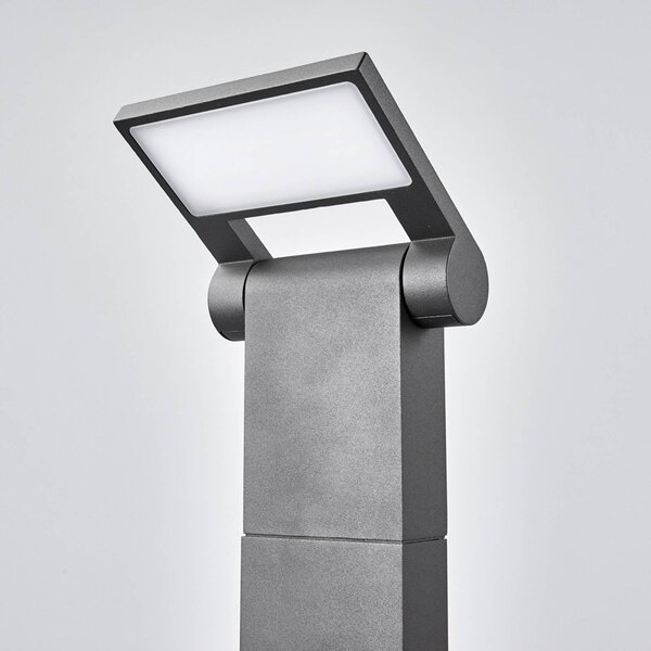 Lucande LED-es lámpa Marius, 100 cm-es oszloplámpa, Fekete, Alumínium, Modern