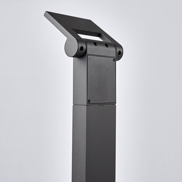Lucande LED-es lámpa Marius, 100 cm-es oszloplámpa, Fekete, Alumínium, Modern