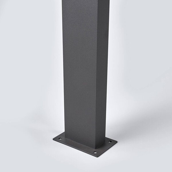 Lucande LED-es lámpa Marius, 100 cm-es oszloplámpa, Fekete, Alumínium, Modern