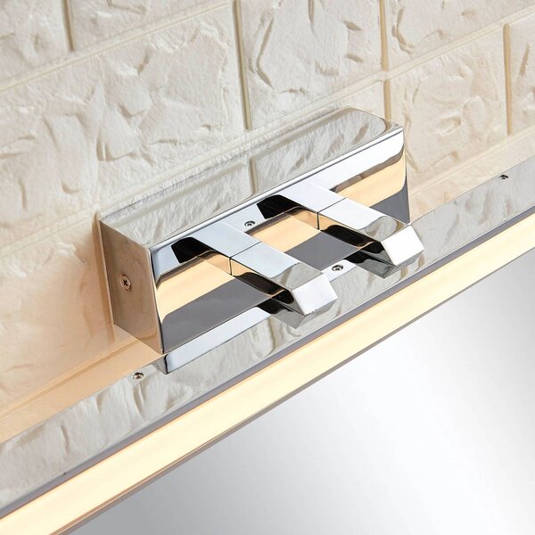 Lucande LED fürdőszoba fali lámpa Julie, 46cm, króm, fém, IP44, Fürdőszoba, Modern