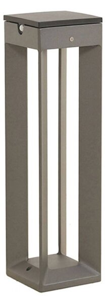 Les Jardins LED szolárlámpa, 45 cm, szürke, érzékelővel, dimmelhető, Alu / szürke / cink, Alumínium
