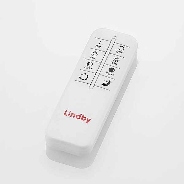 Lindby LED mennyezeti lámpa Lanira, Ø 50 cm, fa, távirányító, CCT, dimmelhető, Világos fa, Nappali / Étkező, Fa, Modern