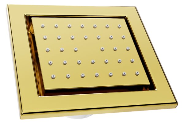 Mexen - feltételes zuhanyfej, négyzet, 130x120 mm, arany, 79365-50