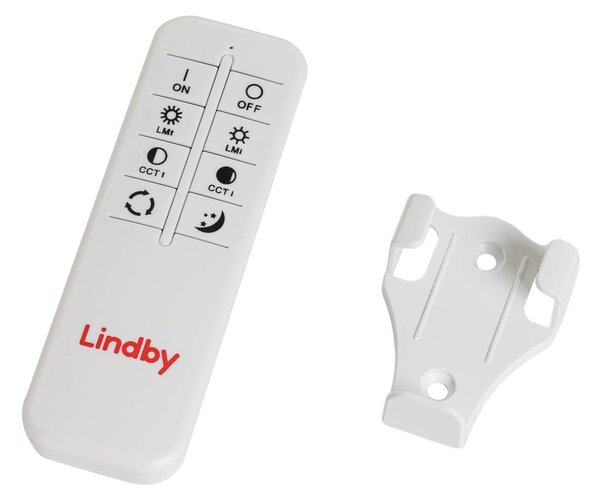 Lindby LED mennyezeti világítás Milada, tölgy, CCT, távirányító, dimmelhető, Világos fa, Nappali / Étkező, Fa, Modern