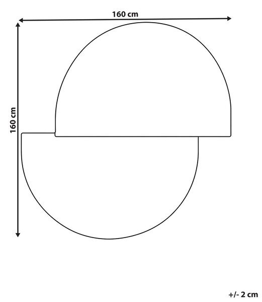Szőnyeg SAKARO Sötétzöld ø 160 cm Gyapjú