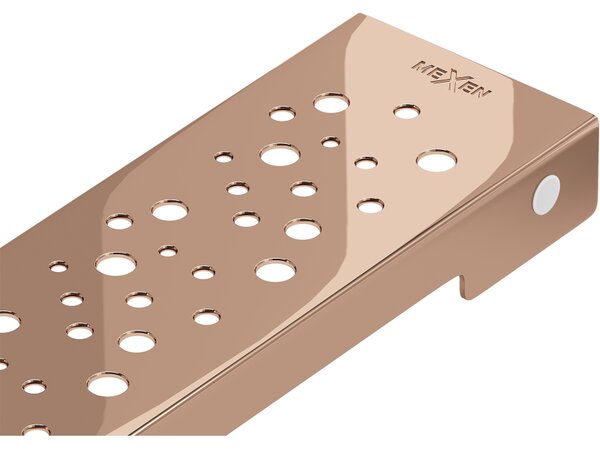 Mexen Flat M12 ereszcsatorna-takaró 60 cm, rozéarany - 1621060