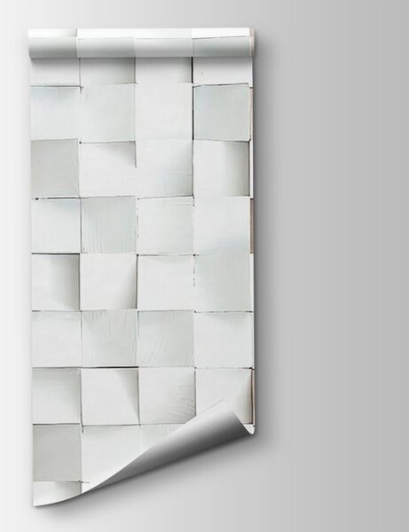Fotótapéta Négyzetekből álló fal, Geometriai 3D fotótapéta, Népszerű fotótapéta, u75833 - Tapeko.hu