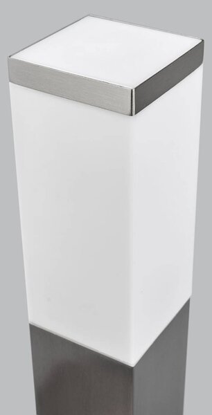 G & L Handels GmbH Ösvény világítás 400166, rozsdamentes acél 2 aljzattal, Alu / szürke / cink, Rozsdamentes acél, Modern