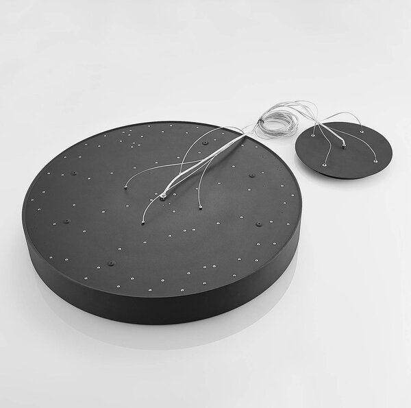 Arcchio Noabelle LED függő lámpa, fekete, 80 cm, dimmelhető, Fekete, Konyha, fém, Modern