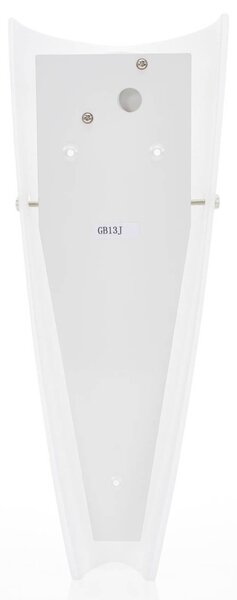 Fabas Luce Fehér fali lámpa Dedalo IP44, dimmelhető, Fehér / opál, Fürdőszoba, Üveg, Modern