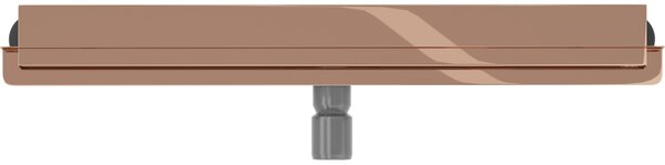 Mexen Flat Wall, 2 az 1-ben fali zuhanyfolyóka, 50 cm, rozéarany, 1630050