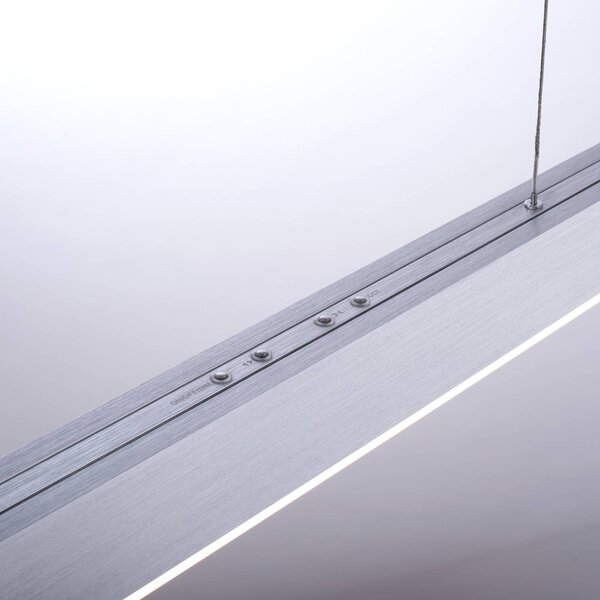 PURE LED lógó világítás Moto, gyémánt, dimmelhető, dimmelhető, Alu / szürke / cink, Nappali / Étkező, fém, Modern