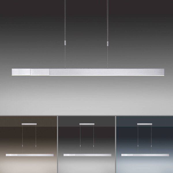 PURE LED lógó világítás Moto, gyémánt, dimmelhető, dimmelhető, Alu / szürke / cink, Nappali / Étkező, fém, Modern