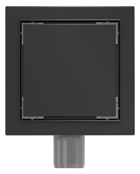 Mexen Flat-Q M13 négyzet alakú padlólefolyó 20 x 20 cm, fekete - 1710020