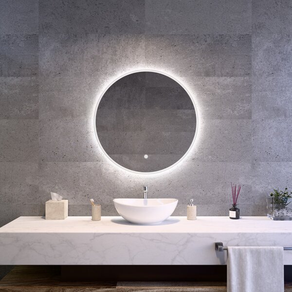 Kerek Led tükör Ø70cm Welland Alpha | Fényerő + színhőfok állítás