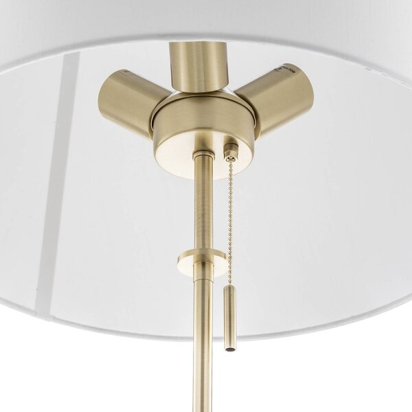 Trio Lighting Állítható magasságú állólámpa Lyon húzókapcsolóval, Sárgaréz / arany, Nappali / Étkező, fém, Modern