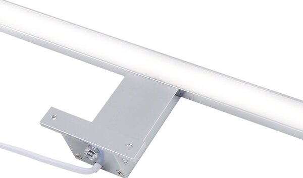 Briloner Dun LED tükörvilágítás, 60 cm, Króm / ezüst, Fürdőszoba, fém, Modern