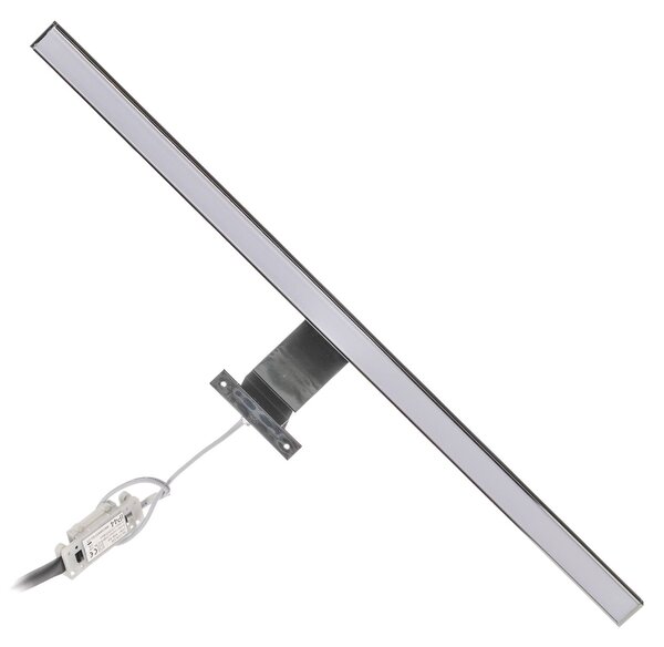 Briloner Dun LED tükörvilágítás, 60 cm, Króm / ezüst, Fürdőszoba, fém, Modern