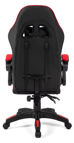 Szövet Gamer szék Warrior Basic 1-F piros-fekete