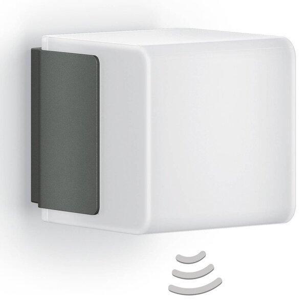 STEINEL L 835 SC Sensor kültéri fali lámpa antracit színben, dimmelhető, Fekete, Műanyag, Modern