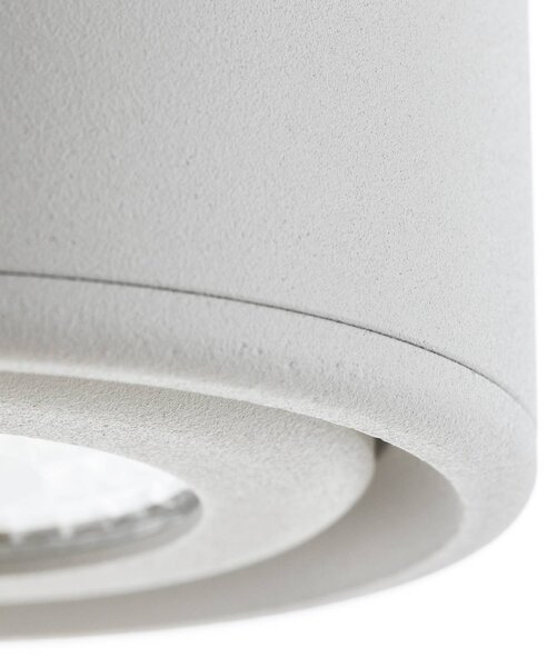 Fabas Luce LED downlight Anzio, forg., fehér, Fehér / opál, Nappali / Étkező, Alumínium, Modern