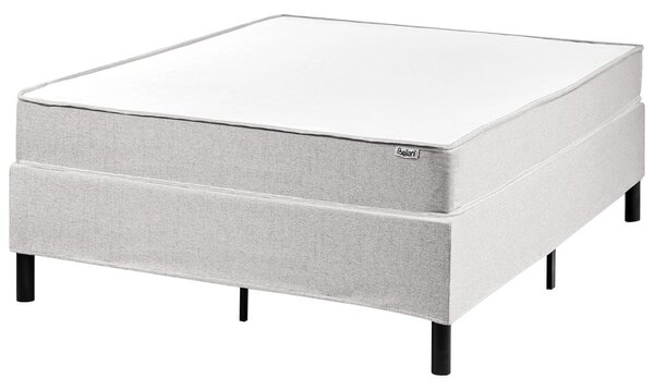 Fejtámla nélküli boxspring ágy COUNTESS 120 x 200 cm Világosszürke