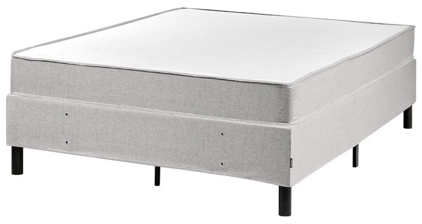 Fejtámla nélküli boxspring ágy COUNTESS 120 x 200 cm Világosszürke