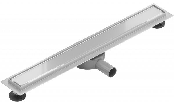 Mexen Flat 360 ° MGW forgó lineáris lefolyó 50 cm fehér üveg - 1027050-40