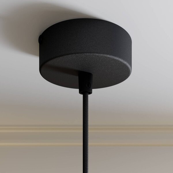 SIGMA Rif fém lógó világítás, fekete, Ø 15 cm, dimmelhető, Fekete, Nappali / Étkező, fém, Modern