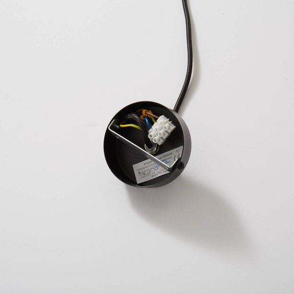 SIGMA Rif fém lógó világítás, fekete, Ø 15 cm, dimmelhető, Fekete, Nappali / Étkező, fém, Modern