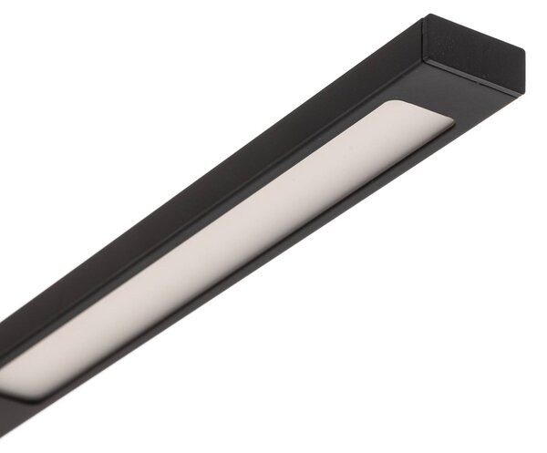 Fabas Luce LED irodai világítás Ideális fényerőszabályozóval, fekete, dimmelhető, Fekete, Dolgozószoba / Iroda, Alumínium, Modern