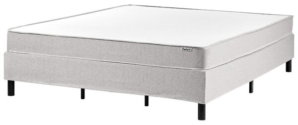 Fejtámla nélküli boxspring ágy COUNTESS 180 x 200 cm Világosszürke
