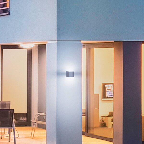 STEINEL L 830 C LED kültéri fali lámpa, antracit színben, dimmelhető, Alu / szürke / cink, Műanyag, Modern