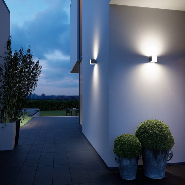 STEINEL L 830 C LED kültéri fali lámpa, antracit színben, dimmelhető, Alu / szürke / cink, Műanyag, Modern