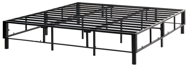 Fejtámla nélküli boxspring ágy COUNTESS 180 x 200 cm Világosszürke