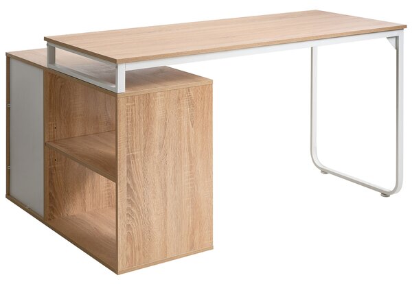 Sarok íróasztal SOGNE Világosbarna 140 cm 100 cm