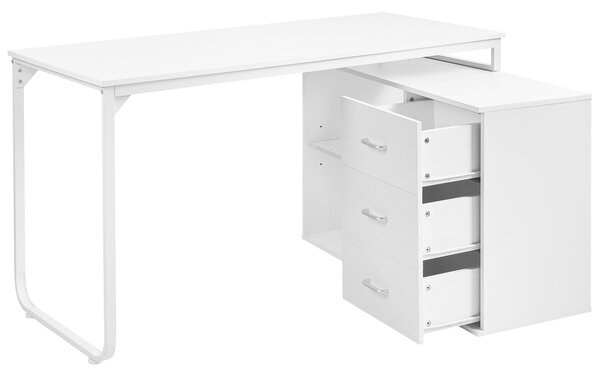 Sarok íróasztal SOGNE Fehér 140 cm 100 cm