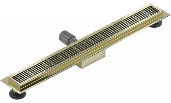Mexen Flat M33 rozsdamentes acél zuhanyfolyó 50 cm, arany, 1533050-15