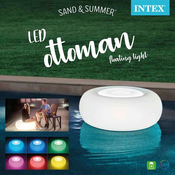 INTEX LED-es zsámoly 86 x 33 cm