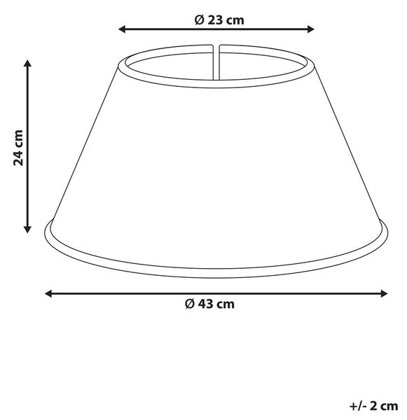Karácsonyfa alátét HIVER 43 cm Fehér