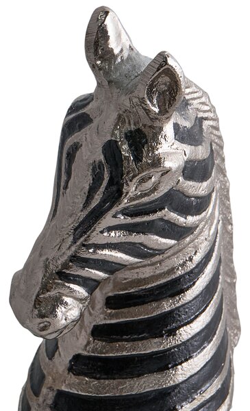 Dekor kiegészítő Zebra ZAGORA Fém Fekete/ezüst