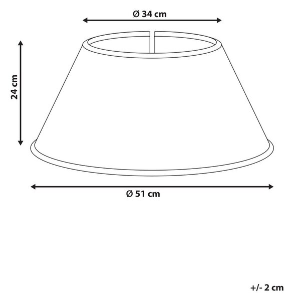 Karácsonyfa alátét HIVER 51 cm Természetes