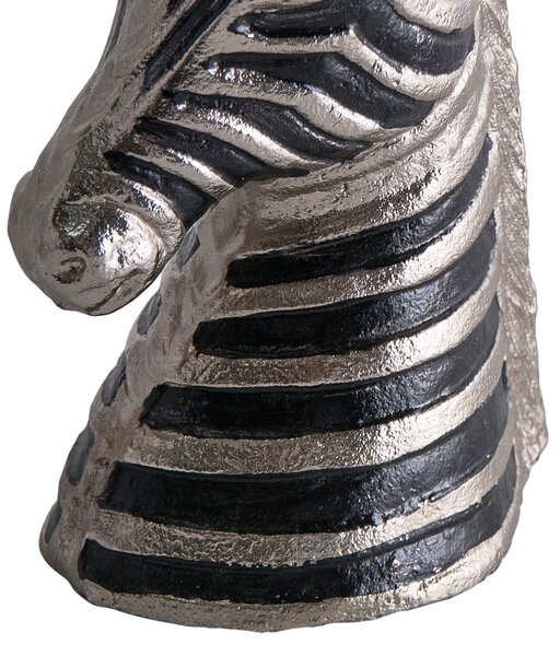 Dekor kiegészítő Zebra ZAGORA Fém Fekete/ezüst